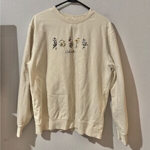 Colorado Cream Floral Embroidered Sweater